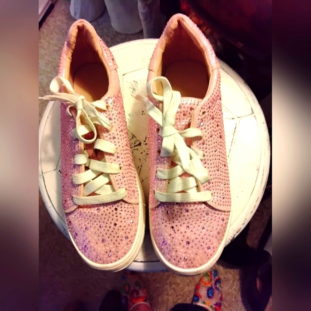 Forever Link Girls Rhinestone Sneakers
